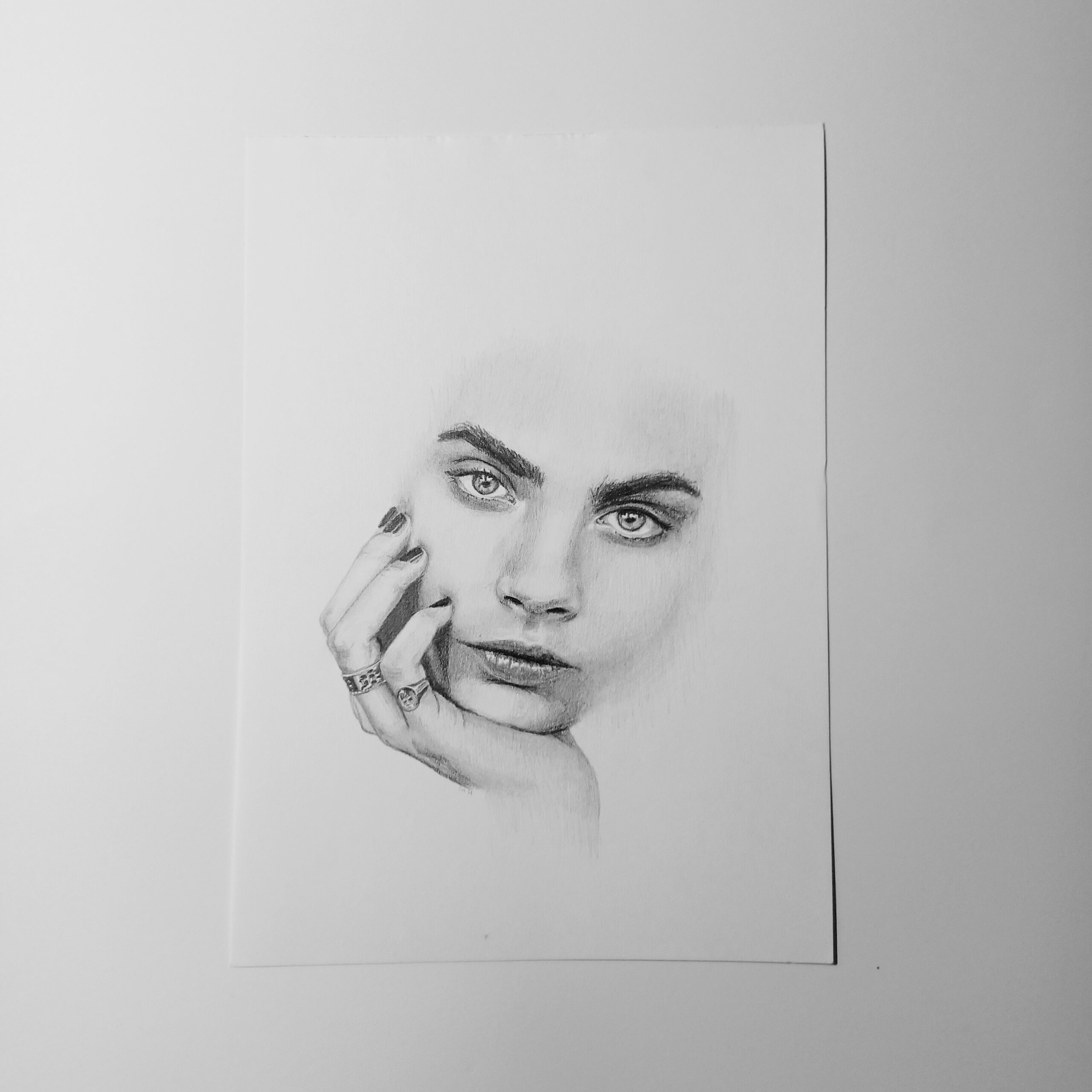 Cara Delevingne drawing